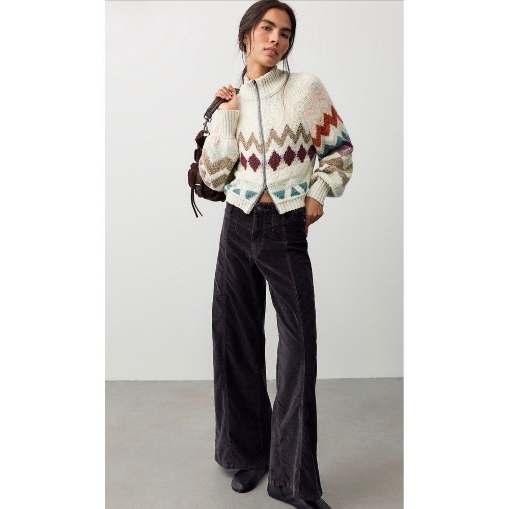 We the Free Libre Cord high-rise Wide-leg jeans NWOT tap shoe